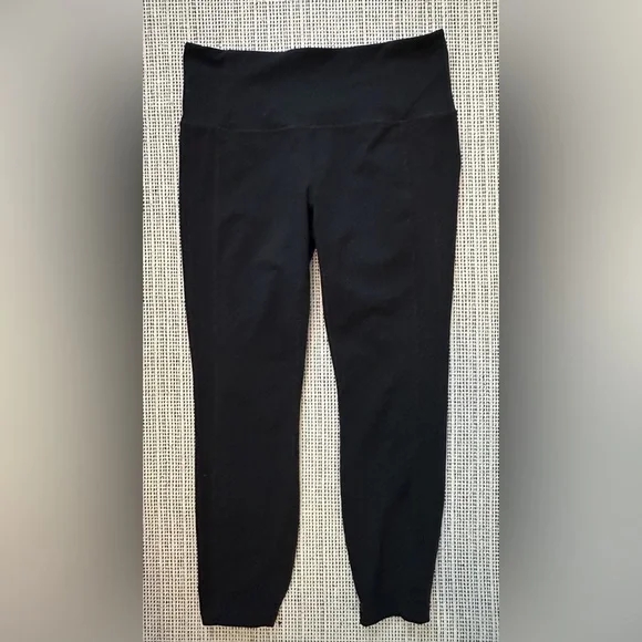 Athleta Black Activewear Leggings 7/8 - Picture 2 of 6